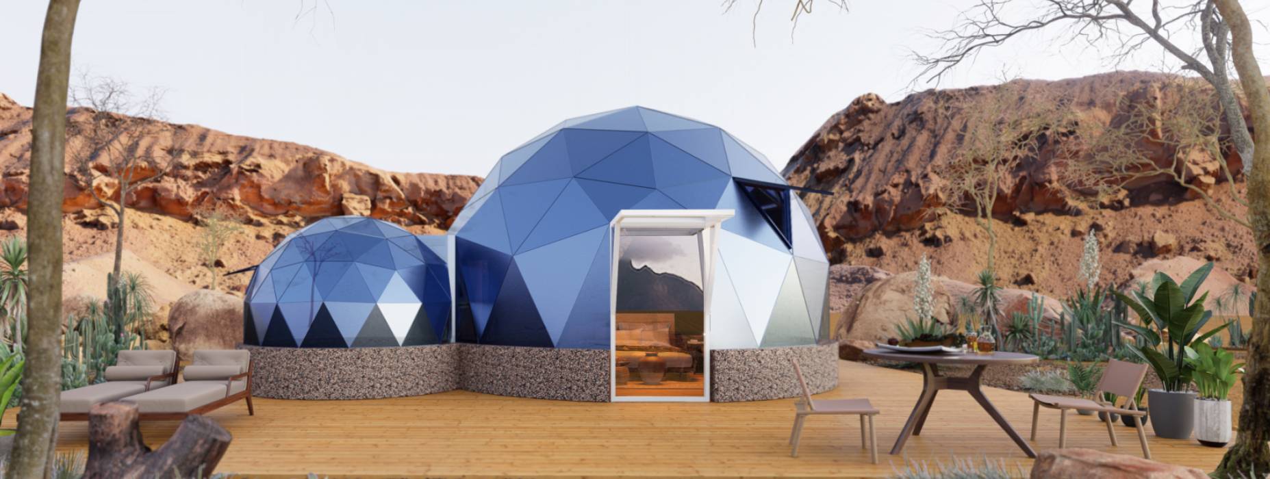 浪卡子县球形智能光伏玻璃星空房